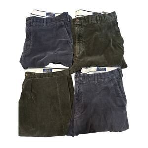 Polo Ralph Lauren men’s corduroy dress pants (4 pairs - 2 blue & 2 green) 40/30